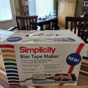 Simplicity Bias Tape Maker with Adjustable Settings